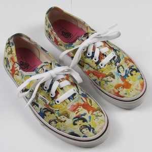 Vans X Disney Multi Princess Ariel Belle Shoes Sneakers Kids Size 4 Limited 2013